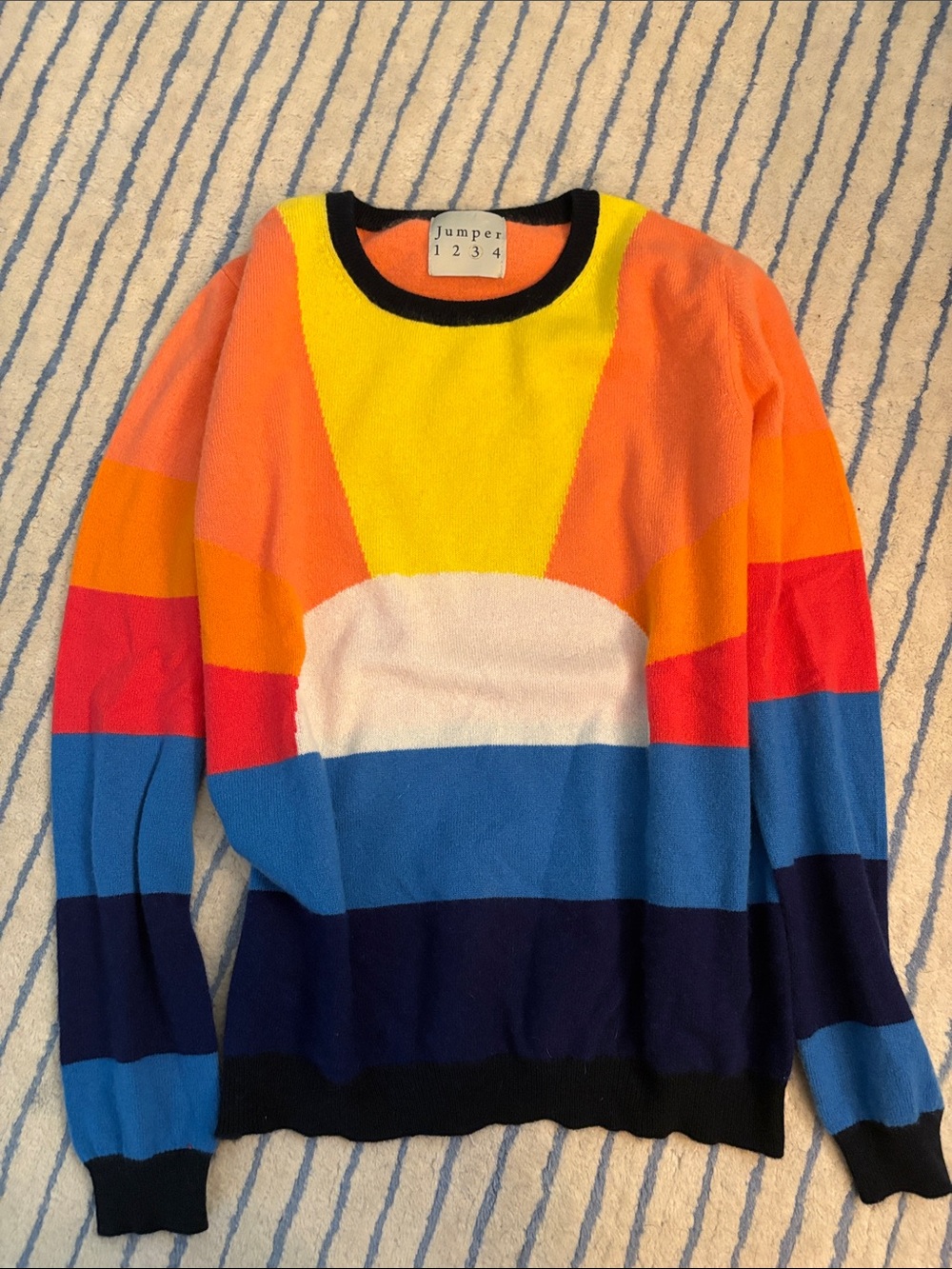 Jumper 1234 Colorblock Sunrise Crewneck Sweater - Multi